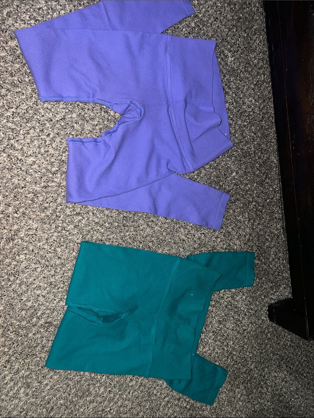 all in motion Girls' Stretch Leggings in Purple and Teal